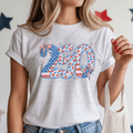 250 Floral and American Flag Faux Lace