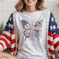 250 Years of Freedom Butterfly Flag Wing and Floral Wing