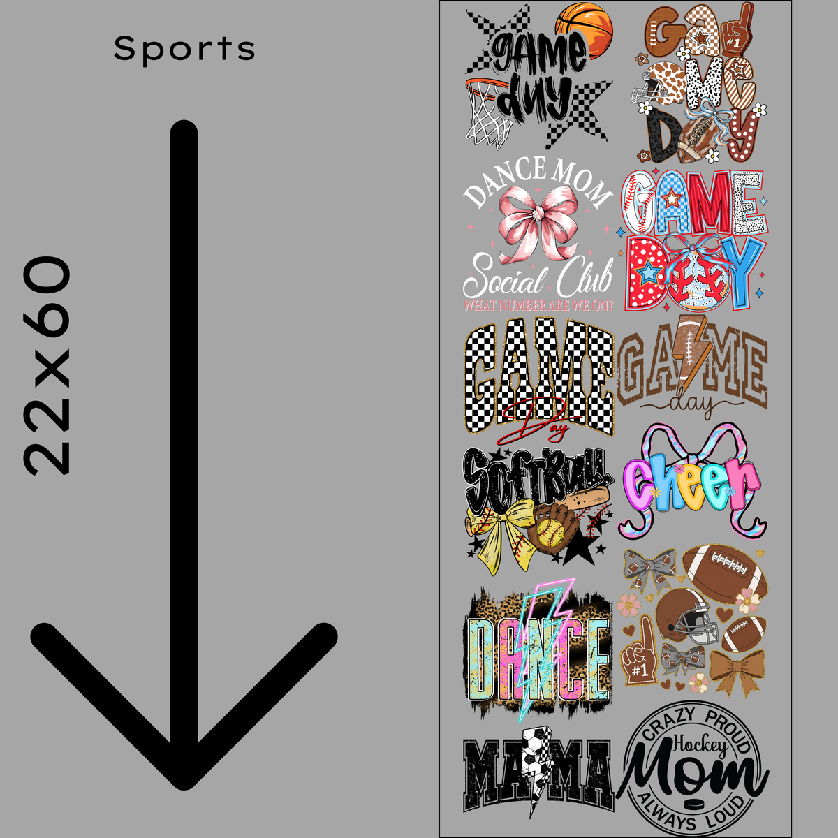 Sports Gang Sheet