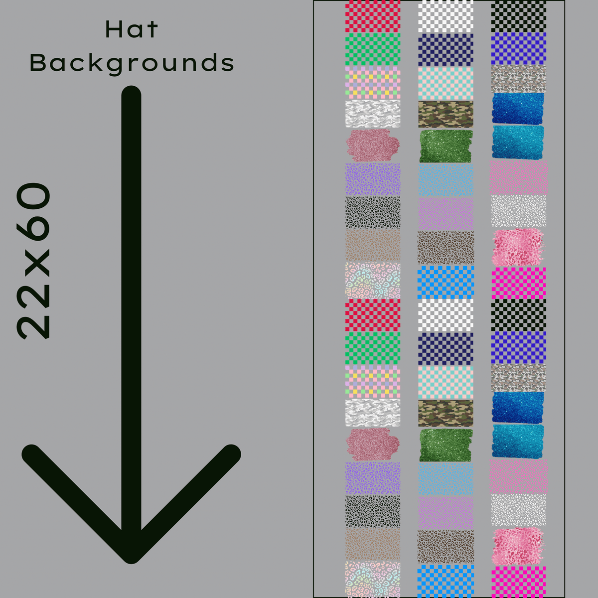 Hat Background Gang Sheet