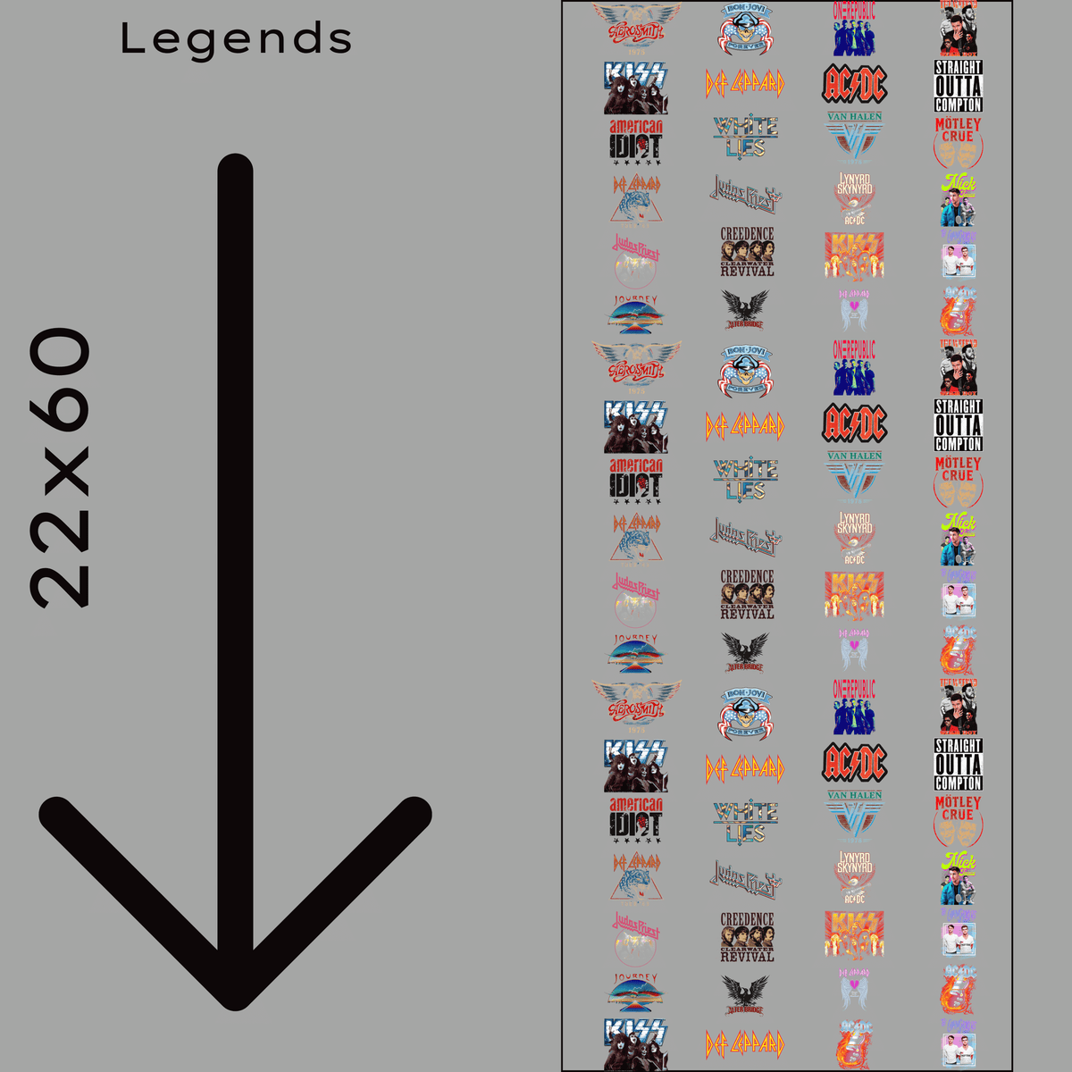 Legends Gang Sheet