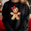 Gingerbread Girl with Red Bow