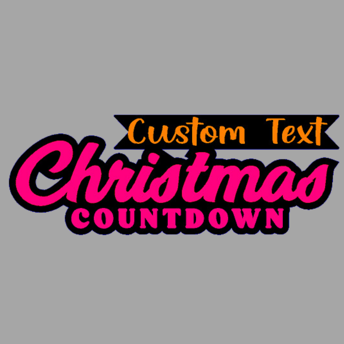 Personalized Christmas Countdown