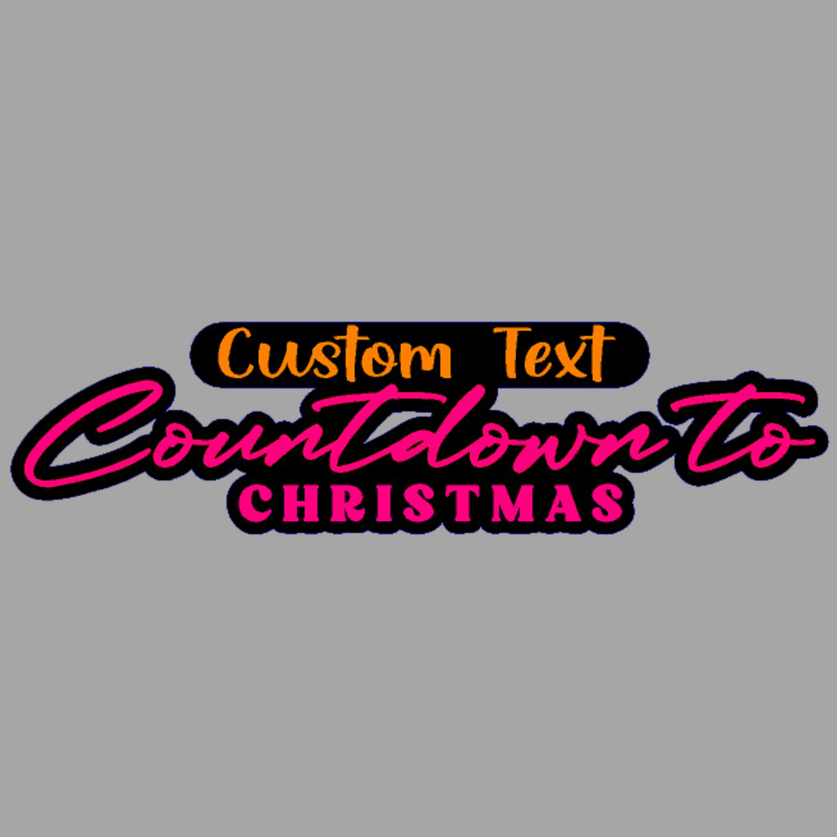 Personalized Christmas Countdown