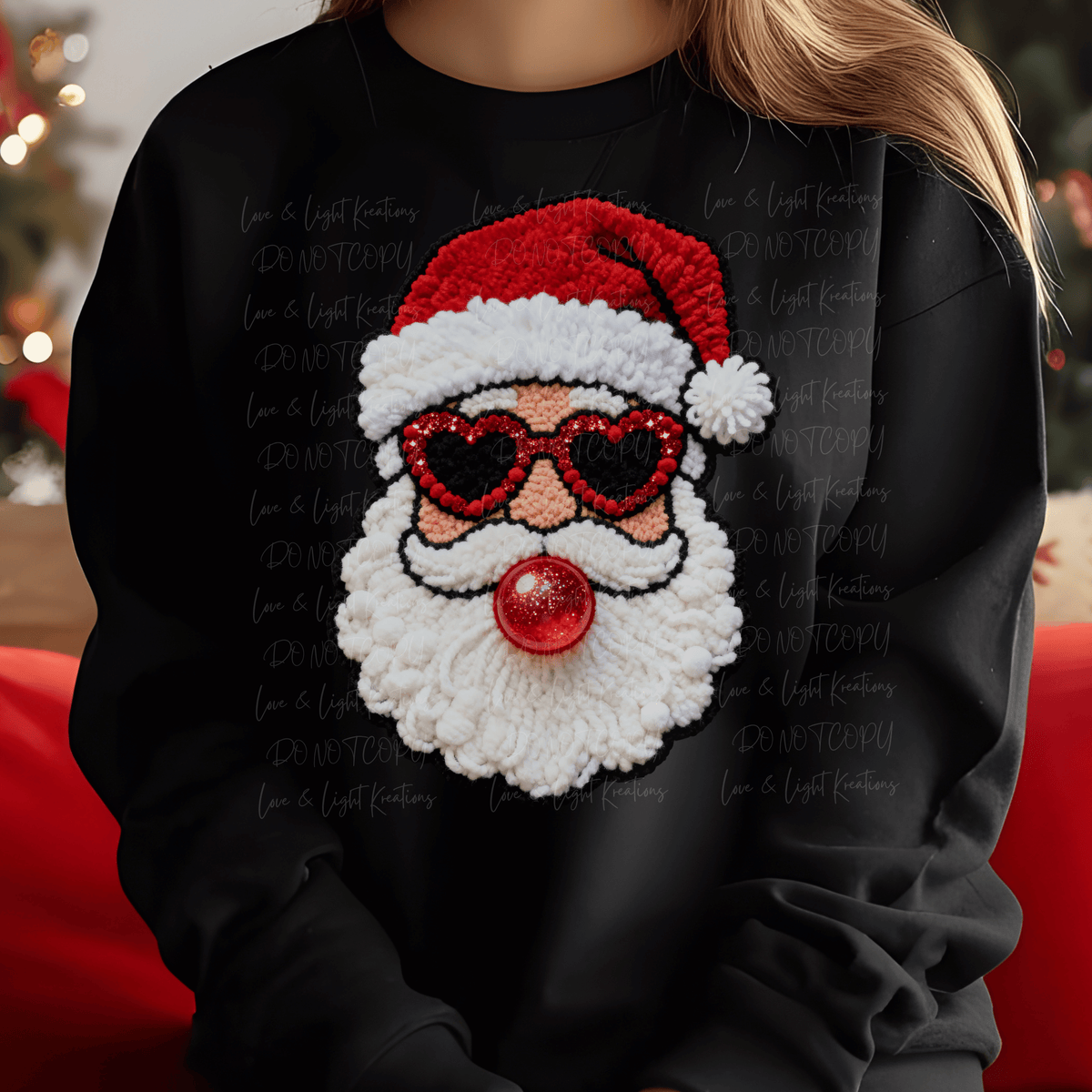 Faux Yarn Santa Bubblegum