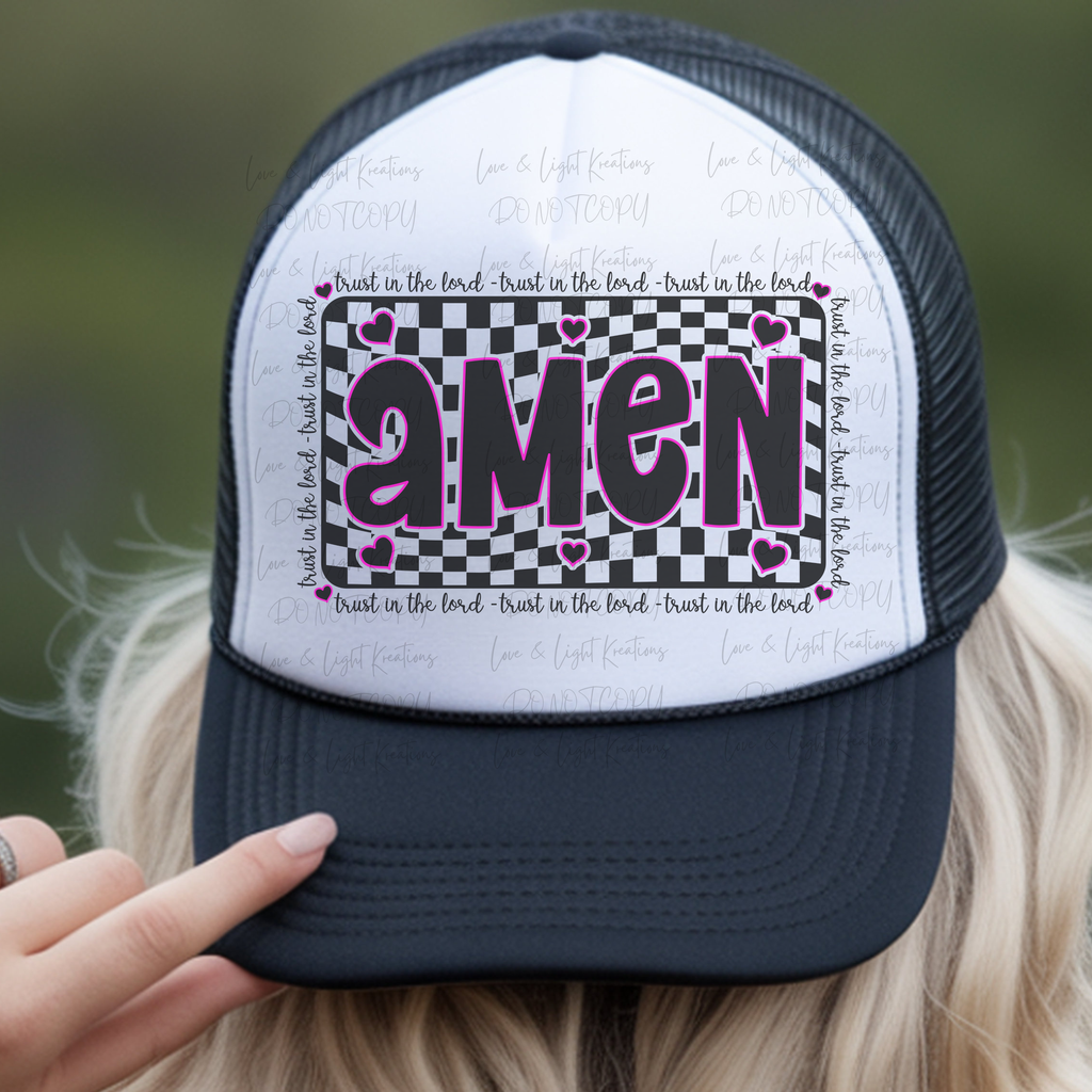 Trust in the Lord Checkered Amen