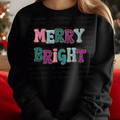 Preppy Faux Sequin Merry and Bright