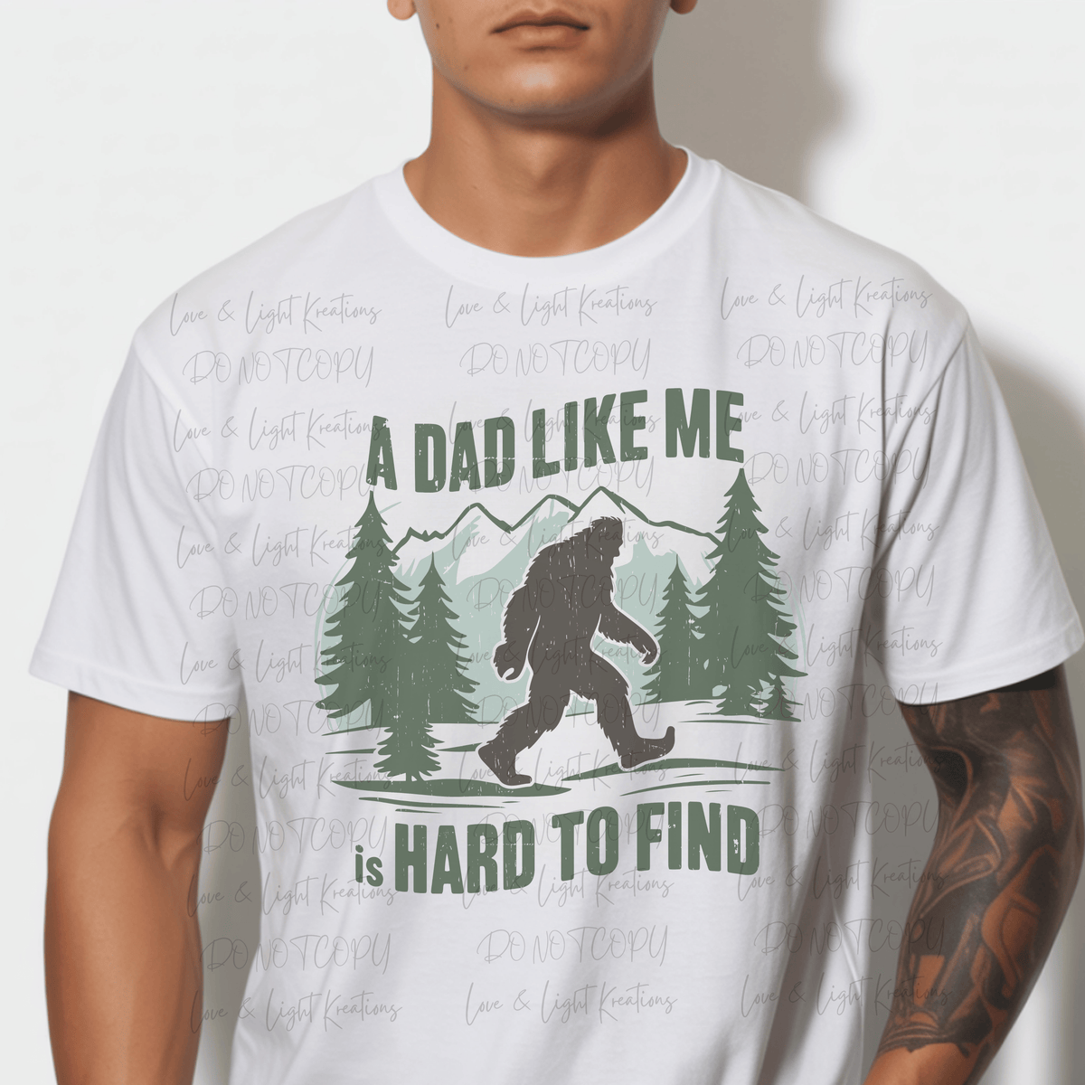 A Dad Like Me is Hard to Find Big Foot and Trees