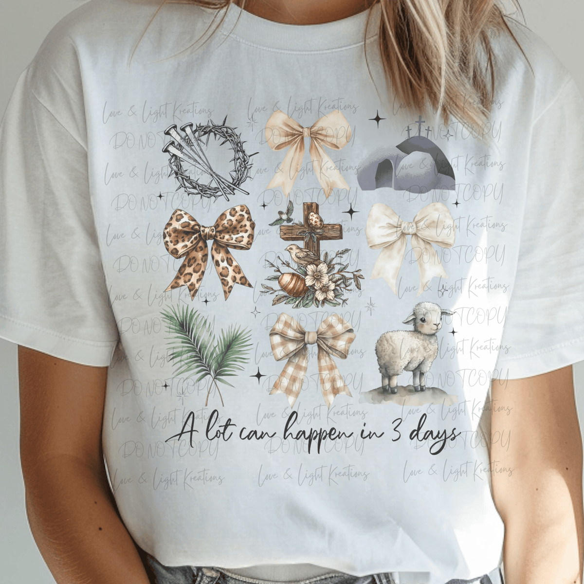 A Lot Can Happen in Three Days with Easter Elements and Coquette Bows