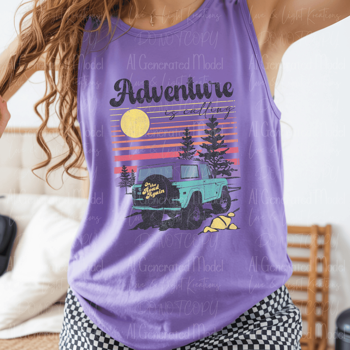 Adventure is Calling Sunset Stripes