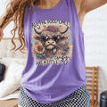 All the Good Ones Are a Little Crazy Highland Cow with Flowers