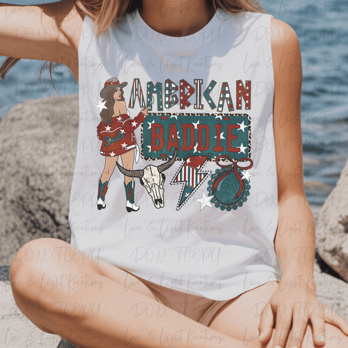 American Baddie Edgy Western Dark Blue