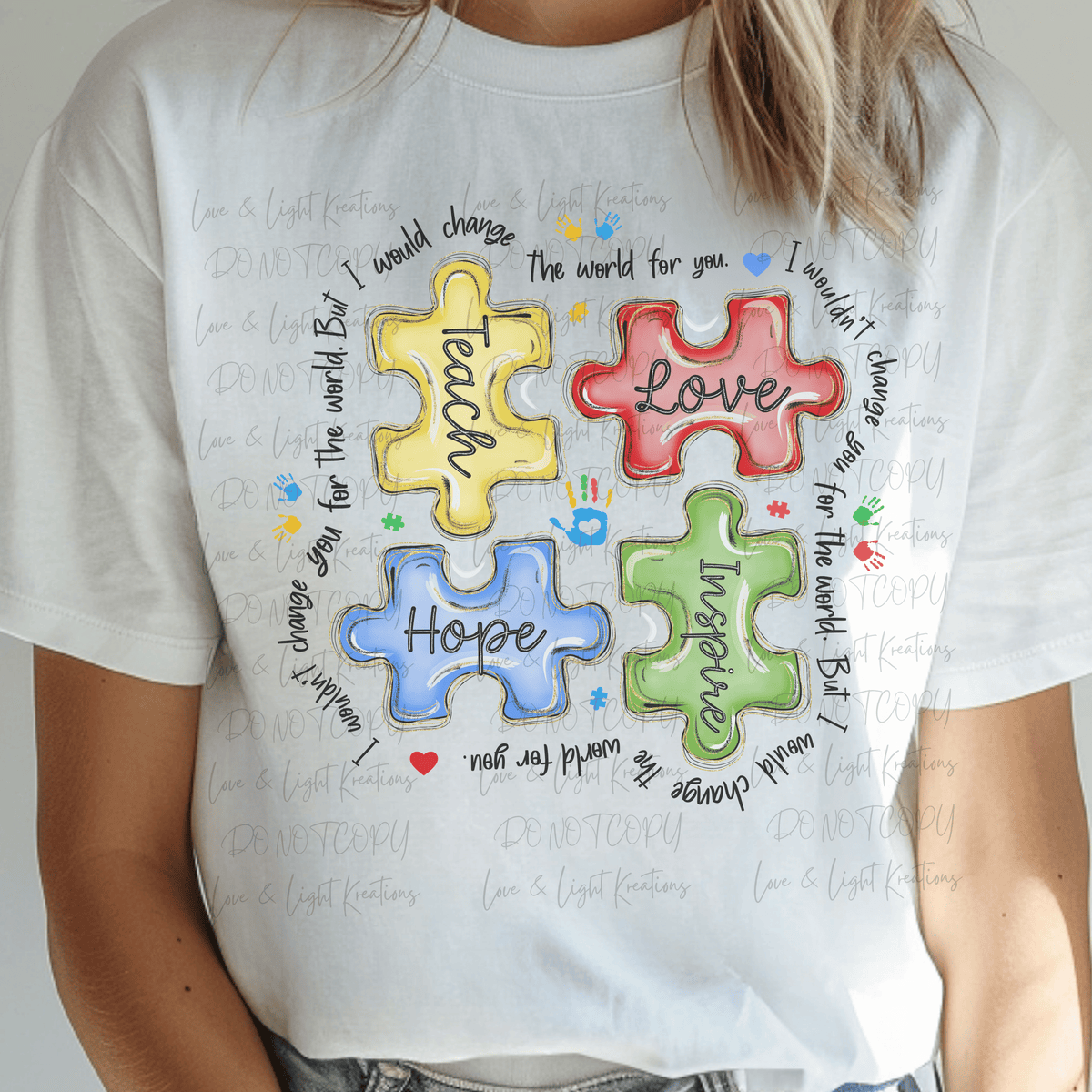 Autism Puzzle Pieces Teach Love Hope Inspire
