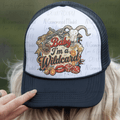 Baby I'm a Wild Card with Edgy Western Elements and Leopard Print Ribbon