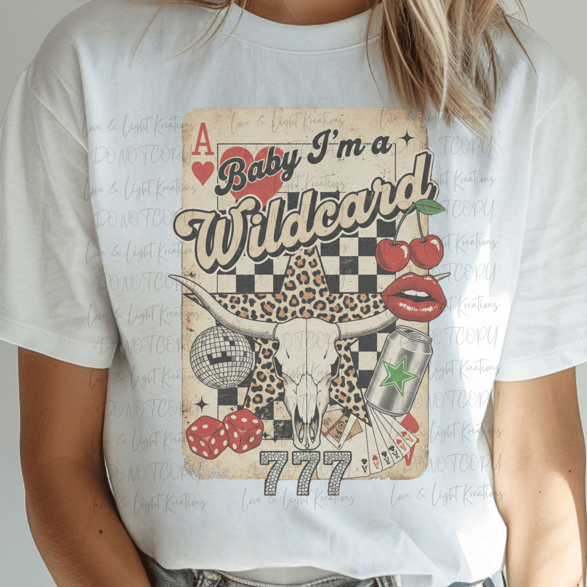 Baby I'm a Wildcard with Ace of Hearts and other Poker Elements