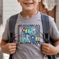 Back to School Checker Pattern Kindergarten