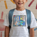 Back to School Checker Pattern Third Grade