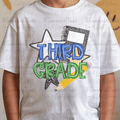 Back to School Composition Notebook Third Grade Blue and Green