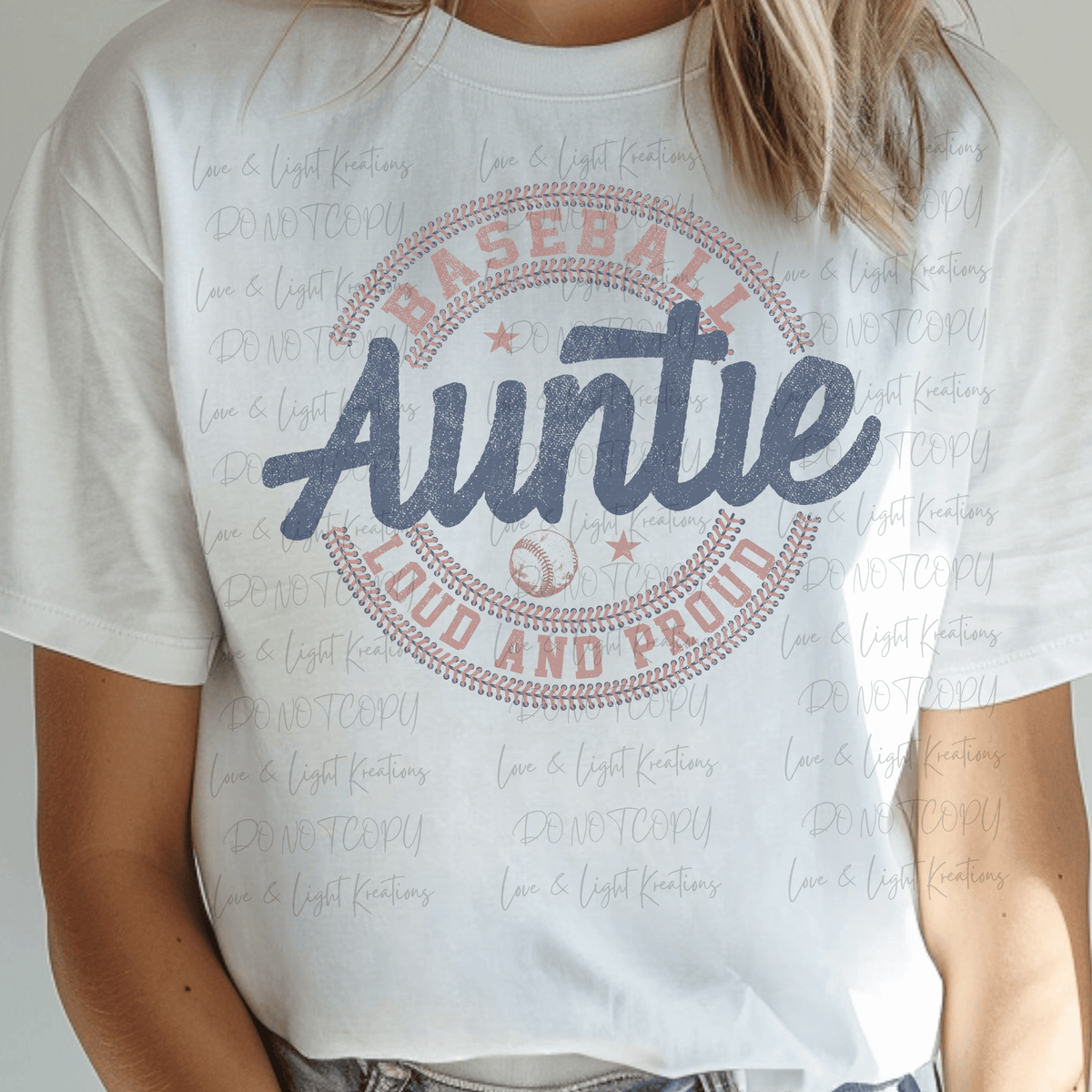 Baseball Auntie Loud and Proud