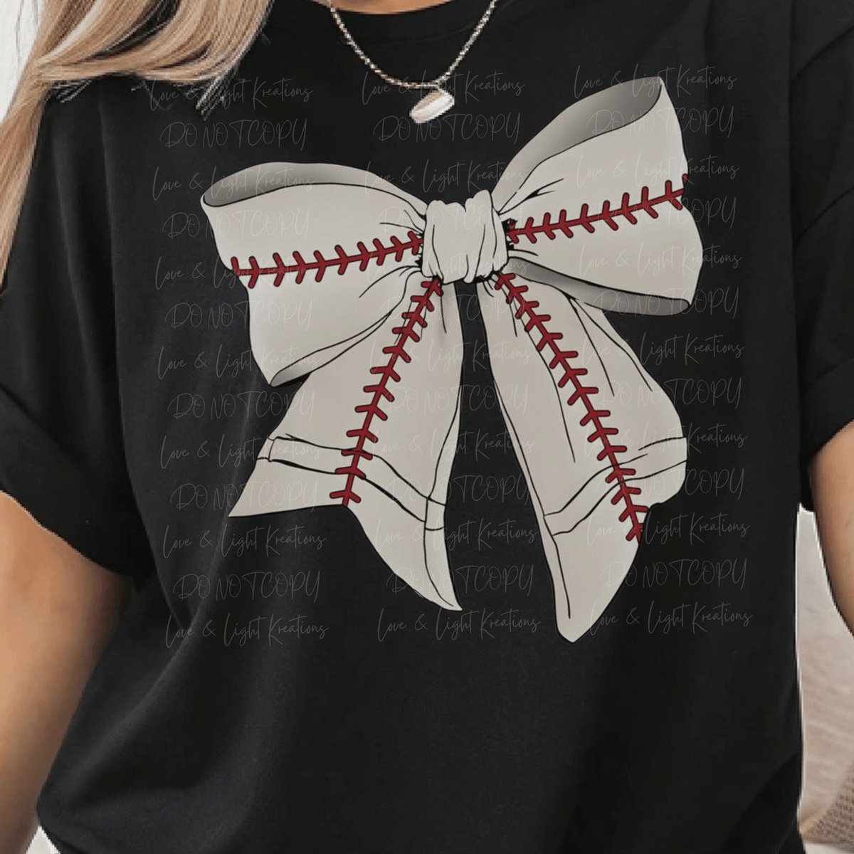 Baseball Coquette Bow