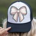 Baseball Coquette bow with Coquette Checkered