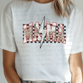 Baseball Mama with Leopard and Checkered