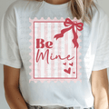 Be Mine Red Stamp with Coquette Valentine Bow