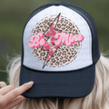 Be Mine with Heart Lightening Bolt with Leopard Print Circle