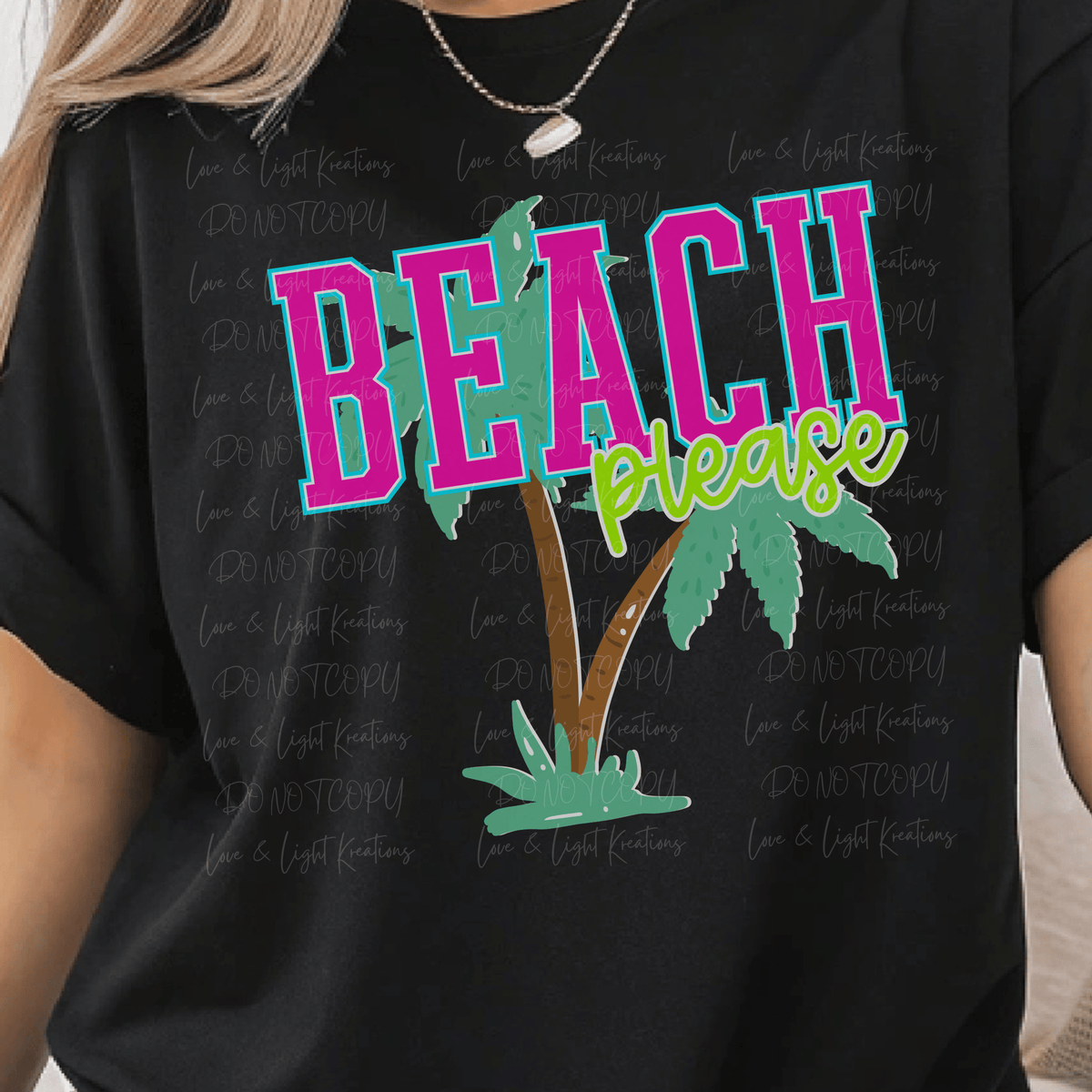 Beach Please with Palm Tree