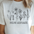 Black Raising Wildflowers with Flower Doodle