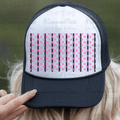 Black Stripes and Pink Polka Dots Hat Background
