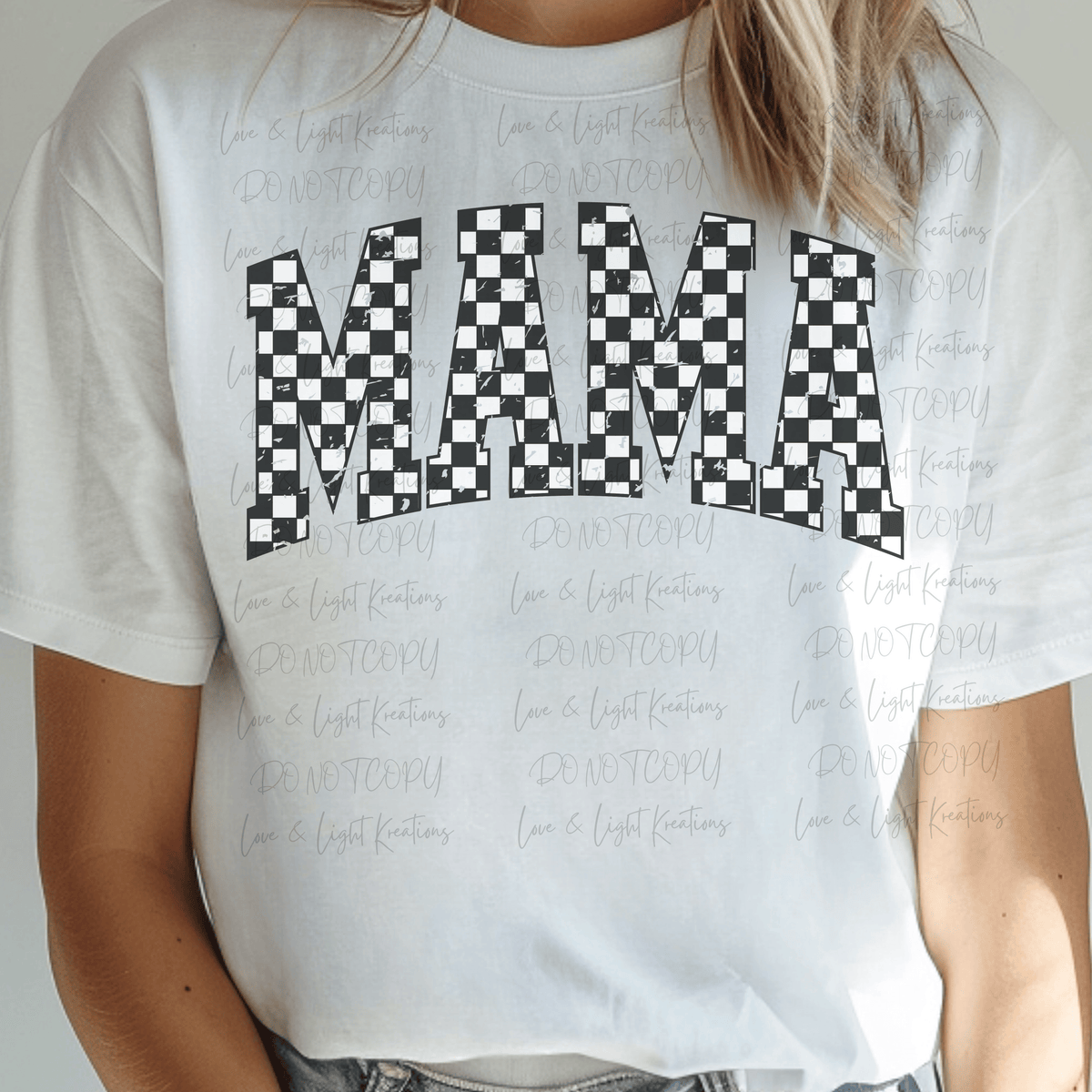 Black and White Checkered Mama