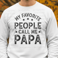 Black text My Favorite People Call Me Papa