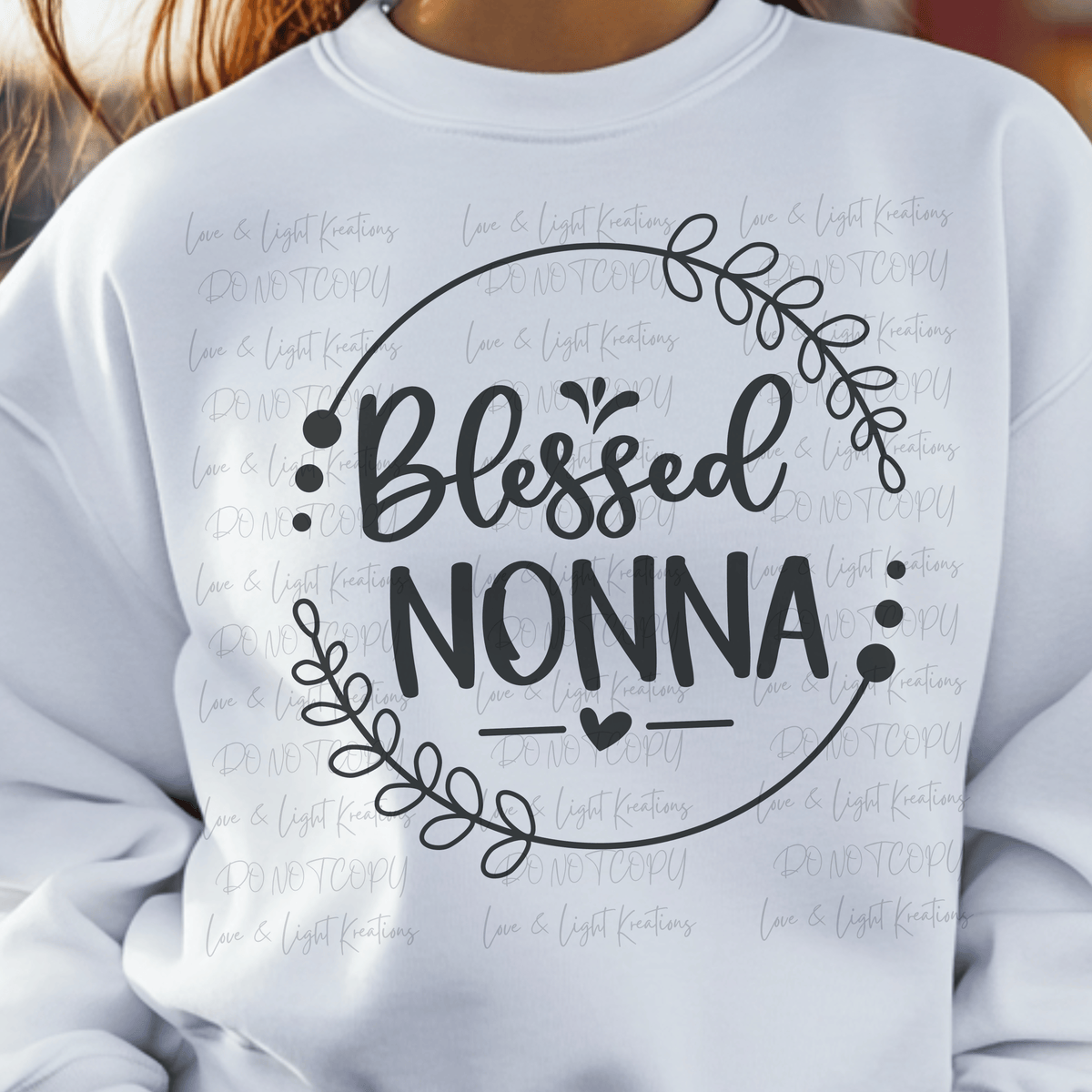 Blessed Nonna Doodle Circle