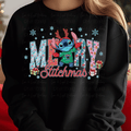 Blue Alien Merry Christmas