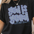 Blue Floral Pattern God is Good All the Time