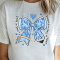 Blue Paint Strokes Pencil Bow Teaching is a Work of Heart