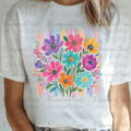 Boho Paint Stroke Flowers