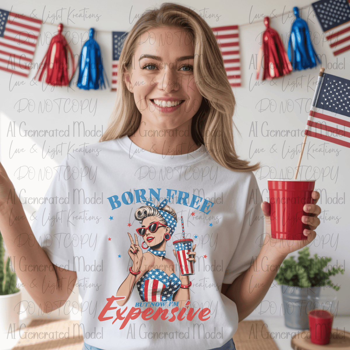 Born Free But Now I'm Expensive 4th of July