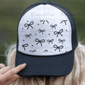 Bow Hat Background Black