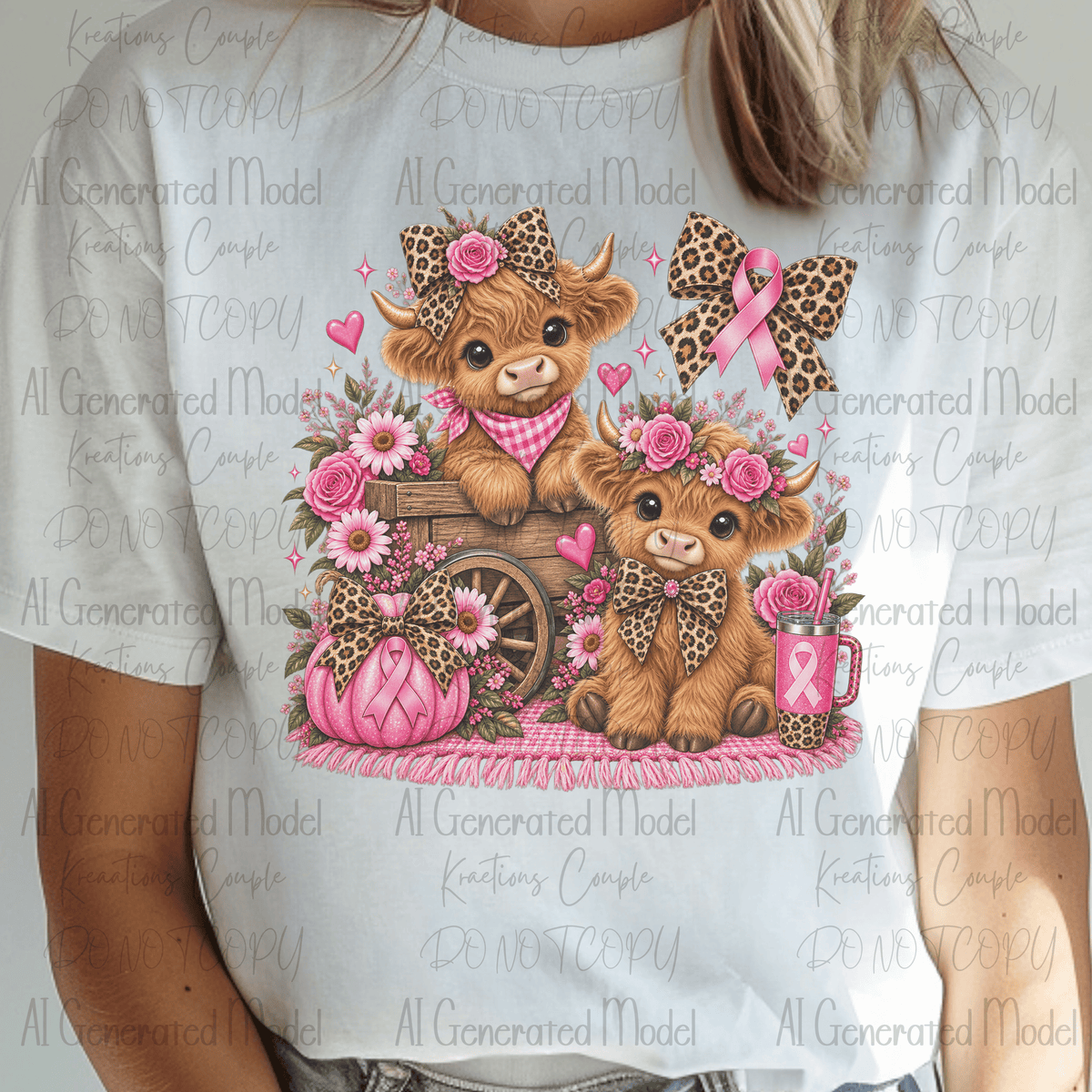 Breast Cancer Highland Cows