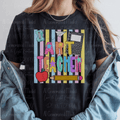 Bright Preppy Art Teacher Pastel Stripes