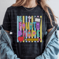 Bright Preppy Fourth Grade Pastel Stripes