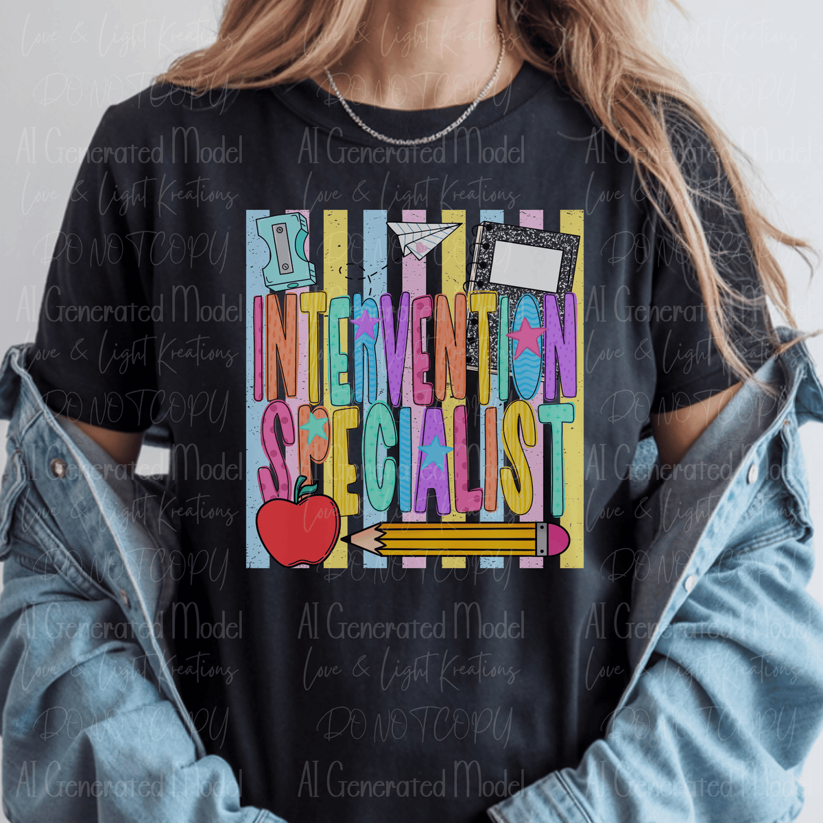 Bright Preppy Intervention Specialist Pastel Stripes