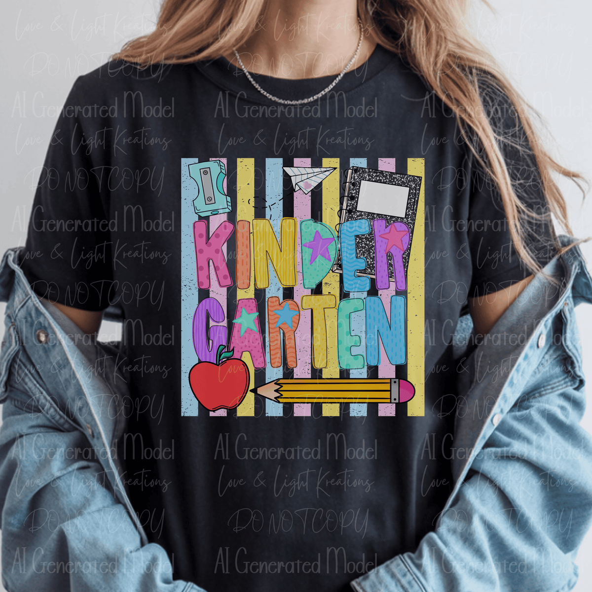 Bright Preppy Kindergarten Pastel Stripes