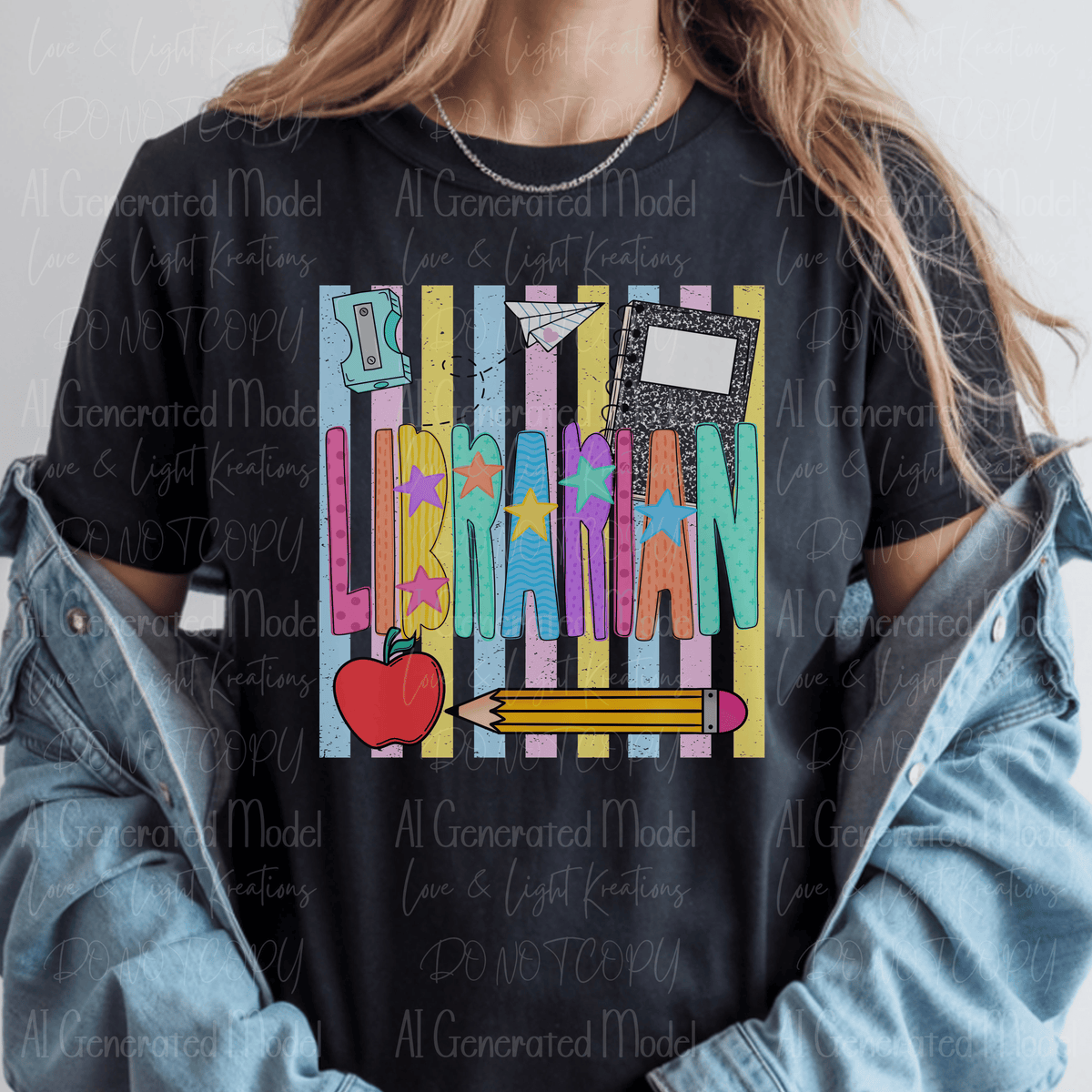 Bright Preppy Librarian Pastel Stripes