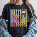 Bright Preppy Math Coach Pastel Stripes