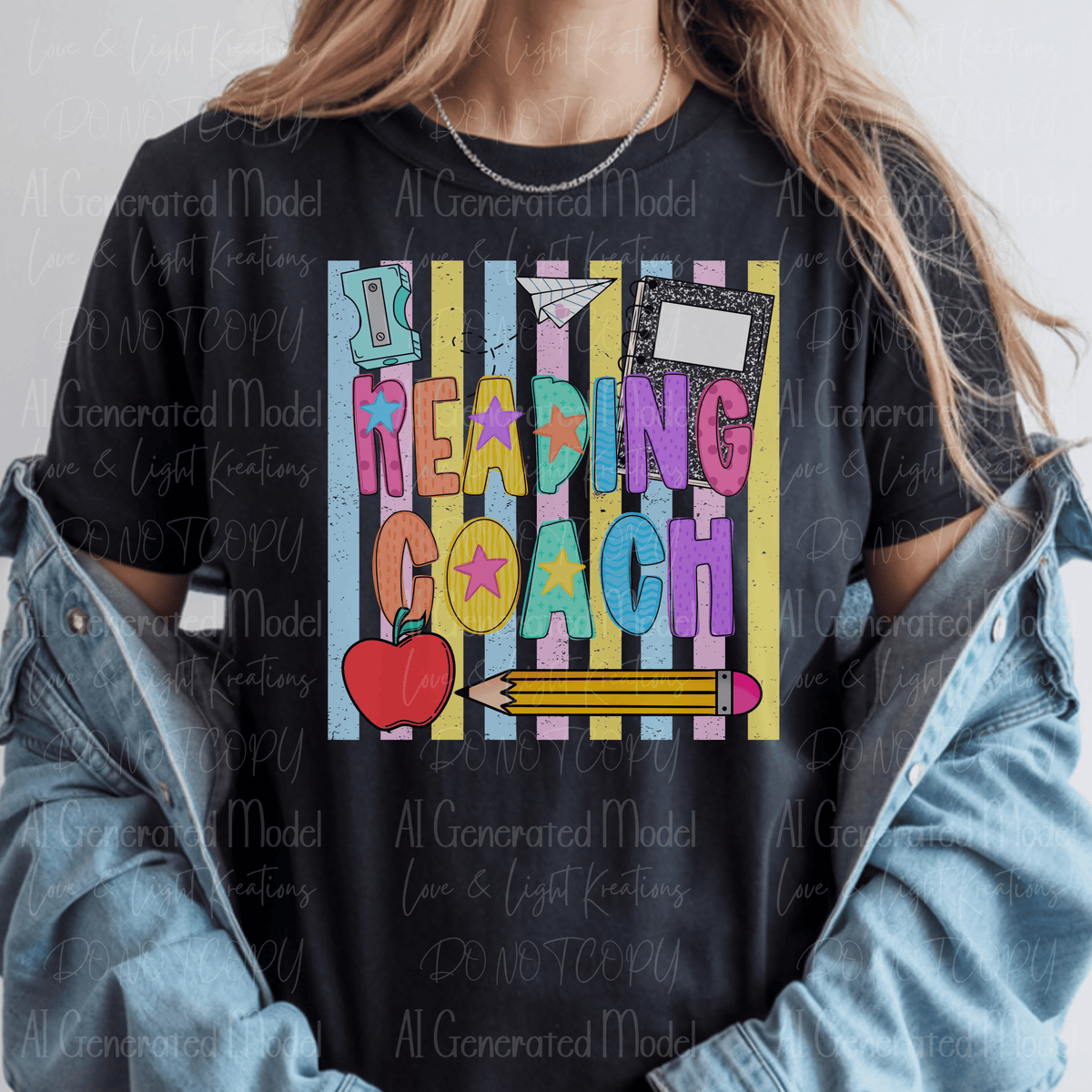 Bright Preppy Reading Coach Pastel Stripes