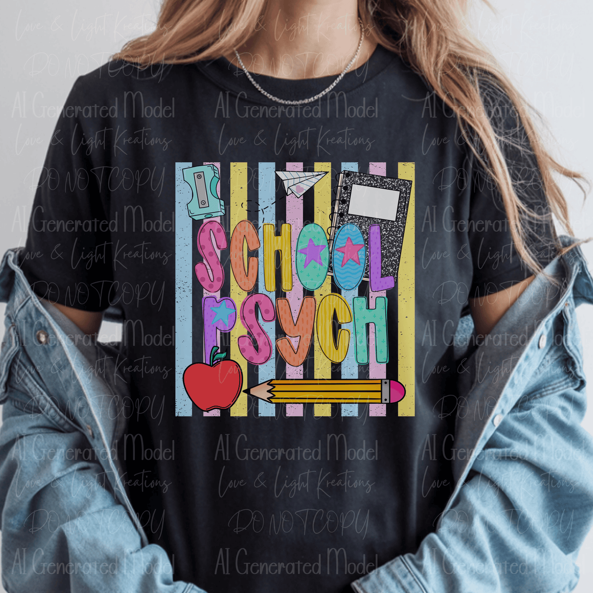 Bright Preppy School Psych Pastel Stripes