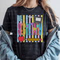 Bright Preppy Secretary Pastel Stripes